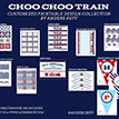 Choo Choo Train Birthday Party Printables Collection - Red Aqua